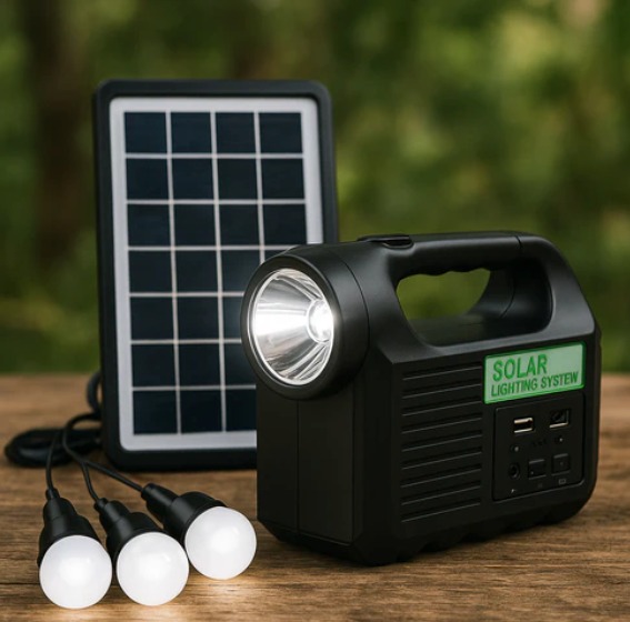Kit Solar con 3 Bombillos + USB